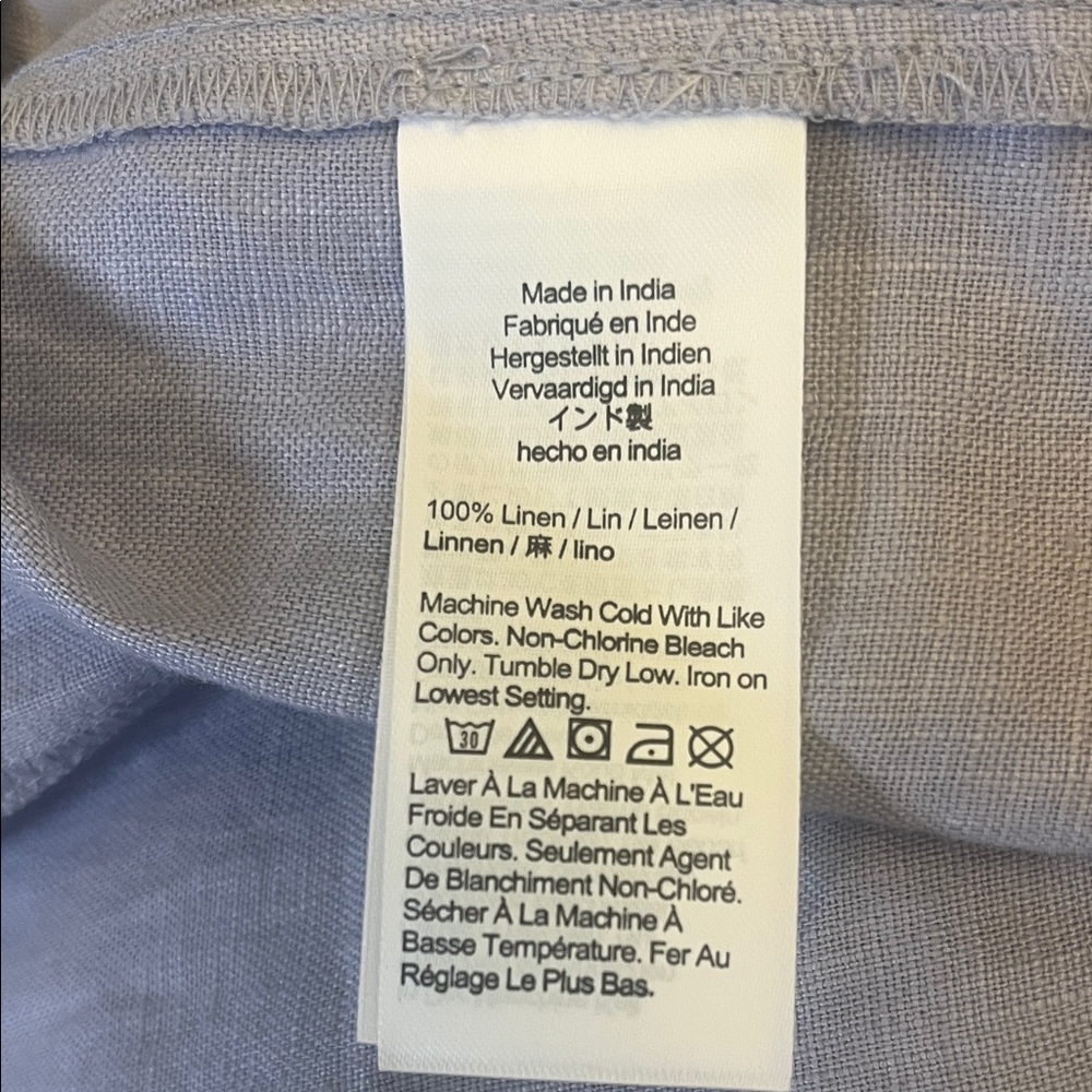 Madewell Light Blue Button-Front Midi Dress - Picture 7 of 7